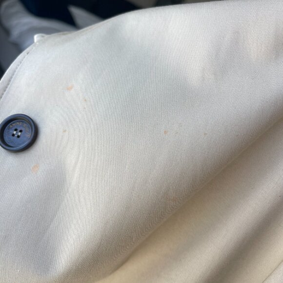 Anine Bing Randy Oversized Trench Coat in Beige Size Medium with Marker Spots - Picture 14 of 16